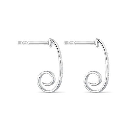 Pendientes Itemporality Plata Baño Rodio SEA-100-359-UU