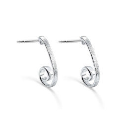 Pendientes Itemporality Plata Baño Rodio SEA-100-359-UU