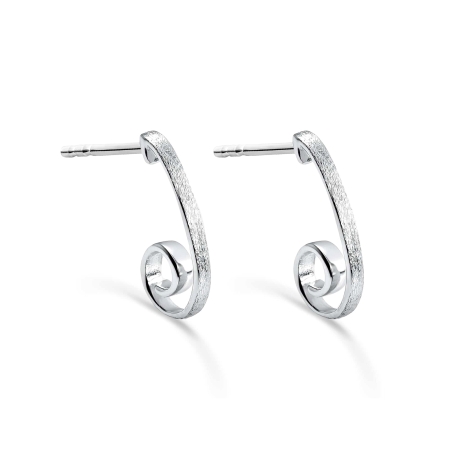 Pendientes Itemporality Plata Baño Rodio SEA-100-359-UU