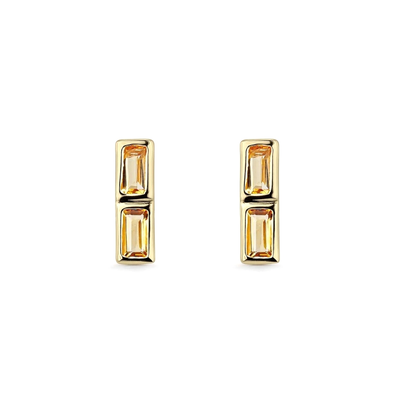 Pendientes Itemporality Plata Baño Oro SEA-209-085-UU
