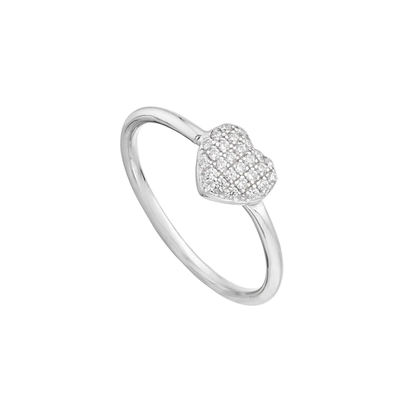 Anillo Itemporality Plata Corazón Y Circonitas SRN-101-052-12 Anillo Itemporality Plata Corazón Y Circonitas SRN-101-052-12