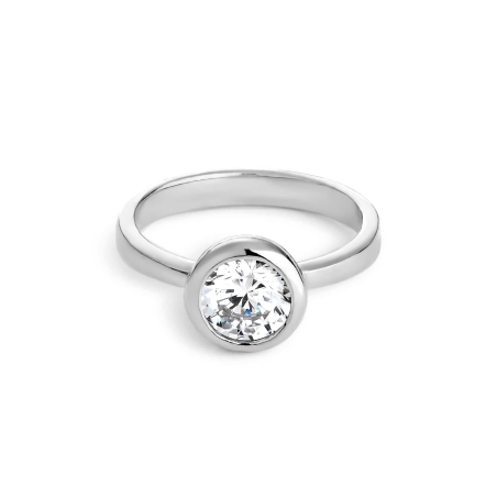 Anillo Itemporality Plata Solitario SRN-101-081-16