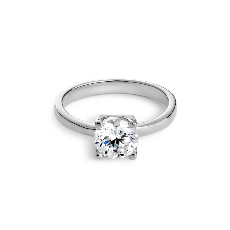 Anillo Itemporality Plata Solitario SRN-101-093-16