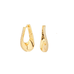 Pendientes Itemporality Aro Baño Oro Circonitas SEA-201-104-UU
