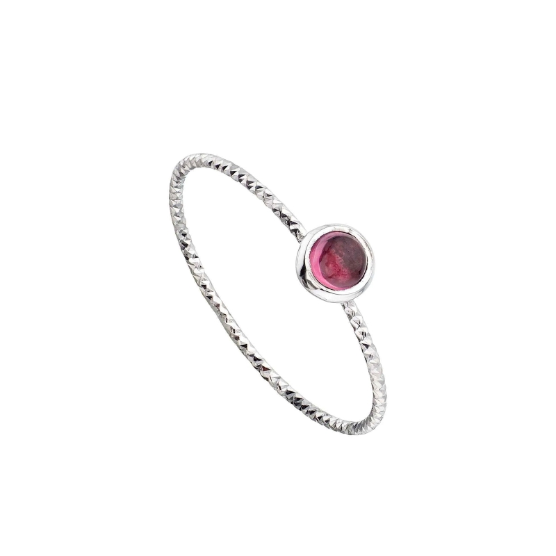 Anillo Itemporality Plata Baño Rodio Y Rodolita SRN-105-077-10