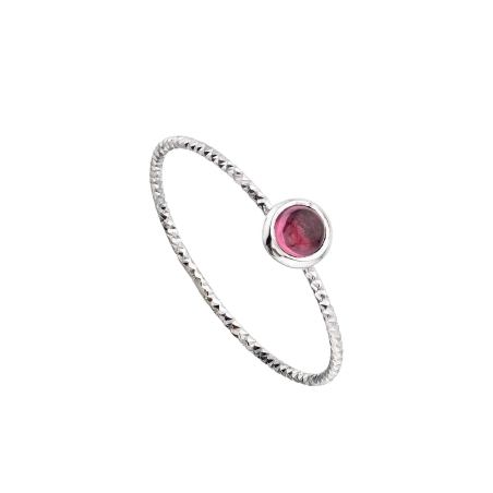 Anillo Itemporality Plata Baño Rodio Y Rodolita SRN-105-077-10