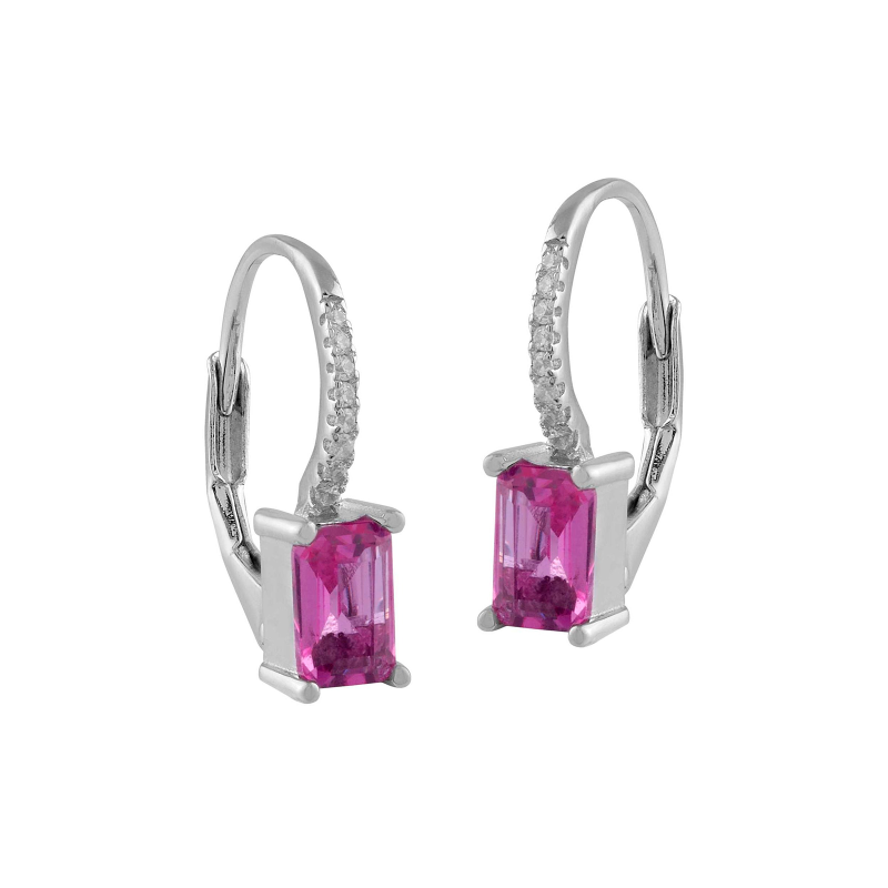Pendientes Itemporality Plata Circonita Rosa SEA-103-000-UU