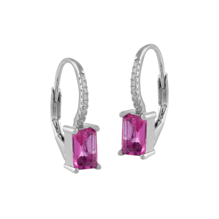 Pendientes Itemporality Plata Circonita Rosa SEA-103-000-UU