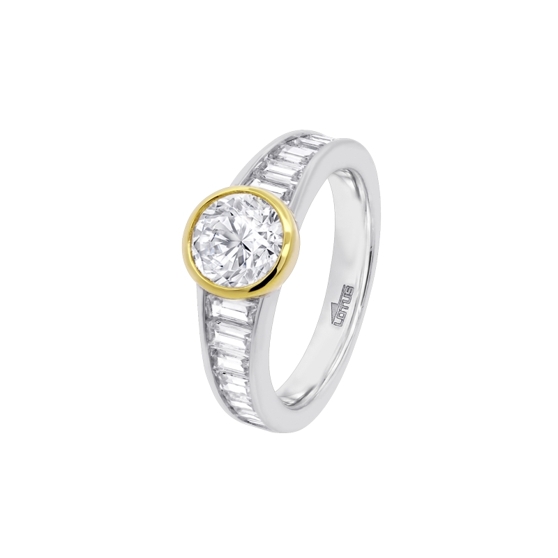Anillo Lotus Silver Circonitas Bicolor LP3887-3/112