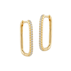 Pendientes Itemporality Plata Baño Oro Ovalados SEA-201-178-UU