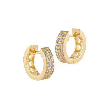 Pendientes Itemporality Baño Oro Y Circonitas SEA-201-168-UU