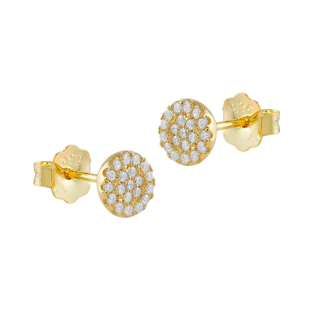 Pendientes Itemporality Baño Oro Y Circonitas SEA-201-169-UU
