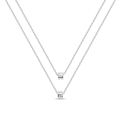 Gargantilla Itemporality Cadena Doble Circonitas SNL-101-146-UU