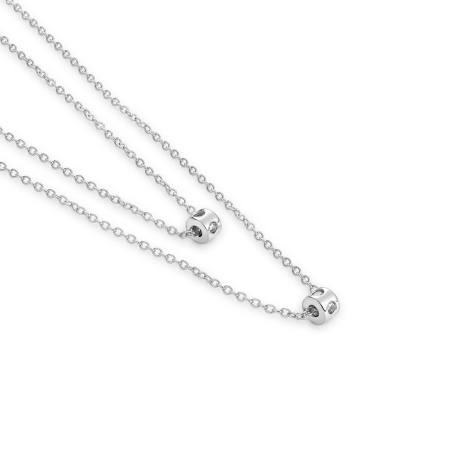 Gargantilla Itemporality Cadena Doble Circonitas SNL-101-146-UU
