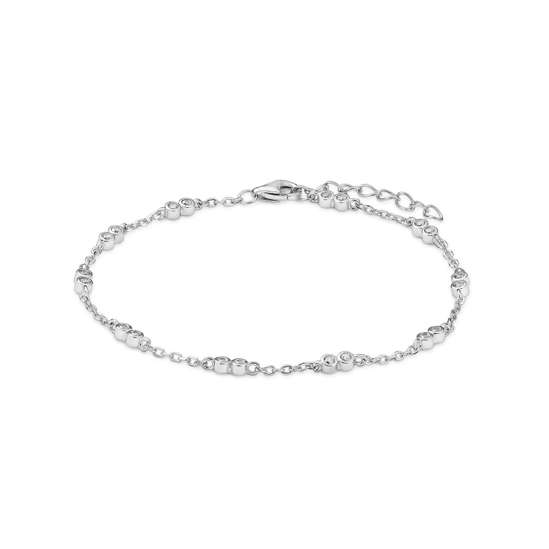 Pulsera Itemporality Plata Y Circonitas SBR-101-106-UU