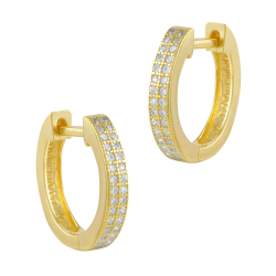 Pendientes Itemporality Baño Oro Y Circonitas SEA-201-179-UU