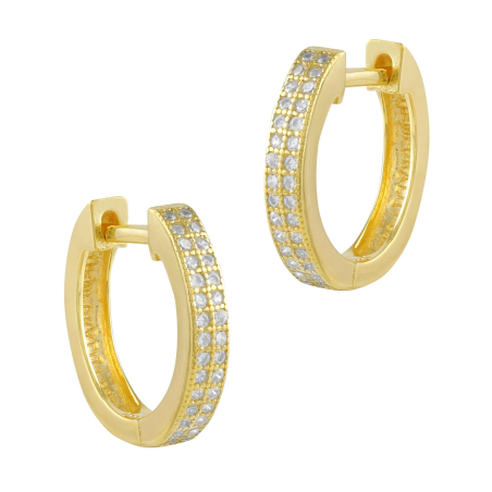Pendientes Itemporality Baño Oro Y Circonitas SEA-201-179-UU