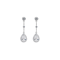 Pendientes Itemporality Largos Plata Y Circonitas SEA-101-226-UU