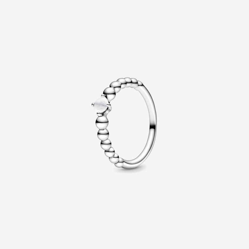 Anillo Pandora Esferas Blanco 198867C04