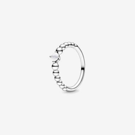 Anillo Pandora Esferas Blanco 198867C04