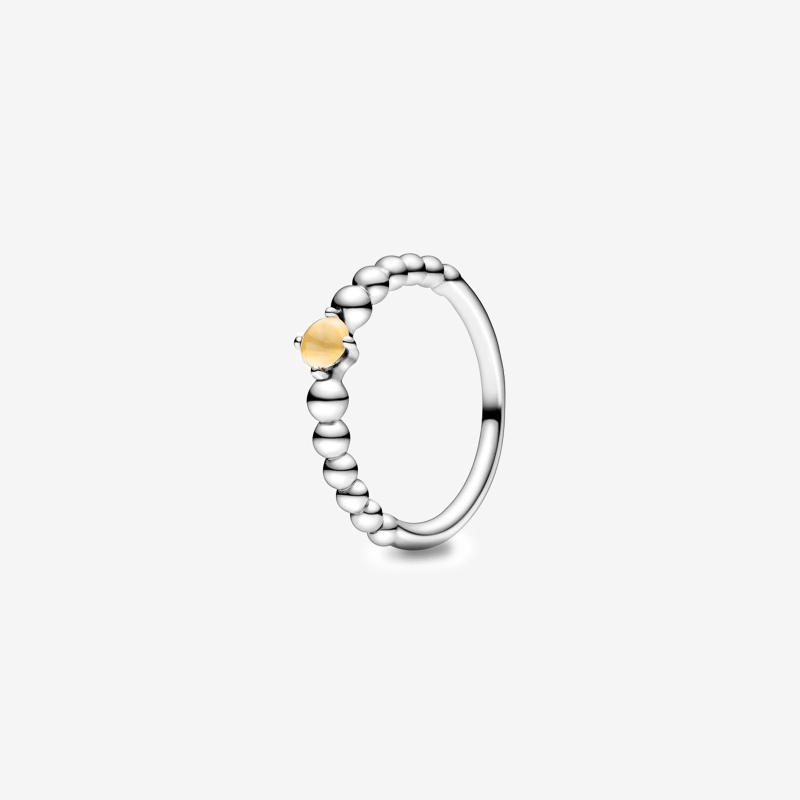 Anillo Pandora Esferas Miel 198867C11