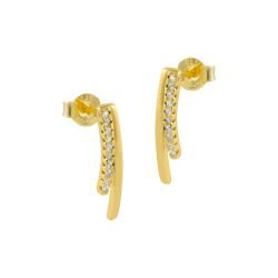 Pendientes Itemporality Baño Oro Y Circonitas SEA-201-186-UU
