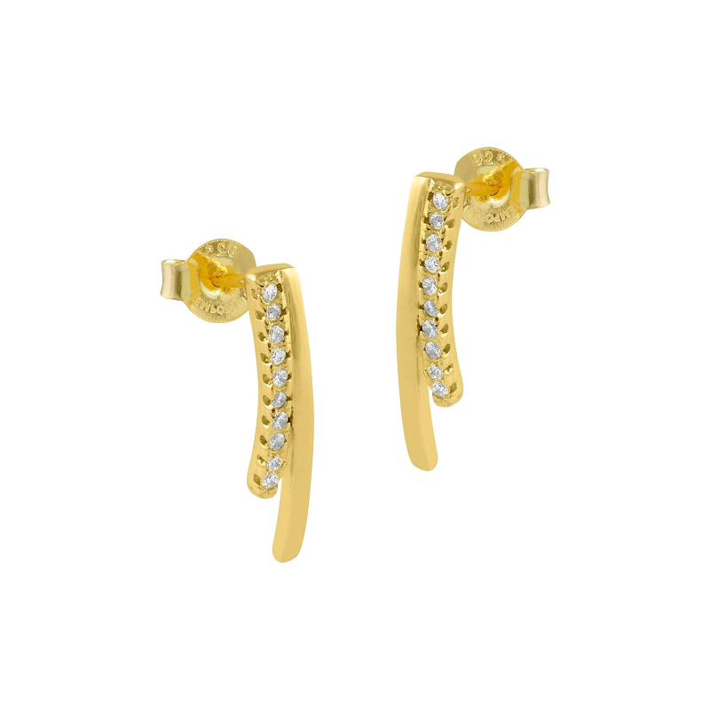 Pendientes Itemporality Baño Oro Y Circonitas SEA-201-186-UU