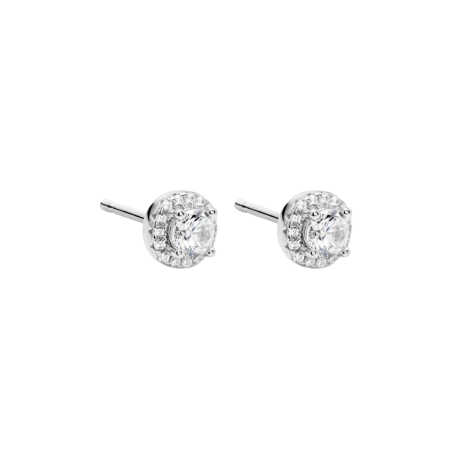 Pendientes Itemporality Plata Esféricos Y Circonitas SEA-101-335-UU