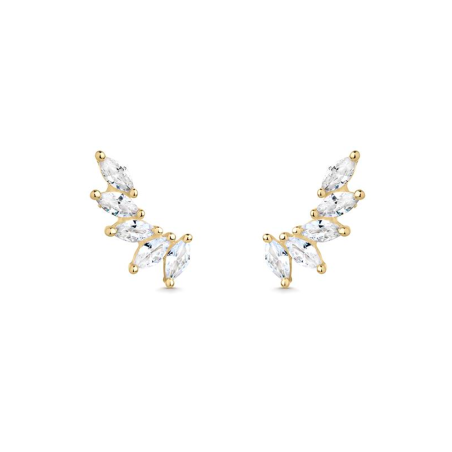 Pendientes Itemporality Baño Oro Ala Y Circonitas SEA-201-344-UU