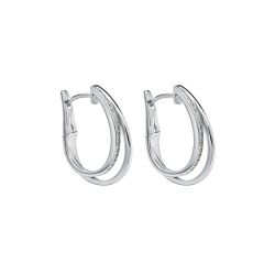 Pendientes Itemporality Plata Aro Doble Y Circonitas SEA-101-379-UU