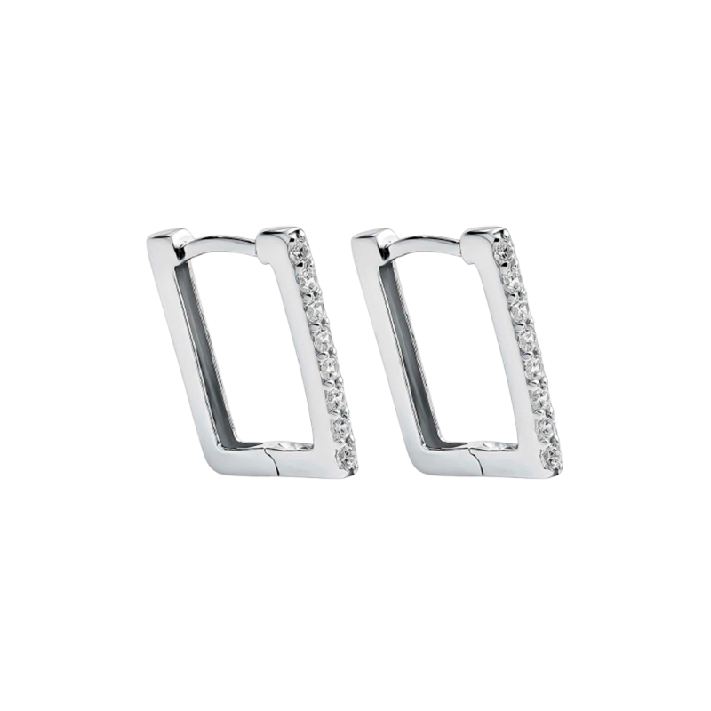 Pendientes Itemporality Aro Cuadrado Y Circonitas SEA-101-381-UU