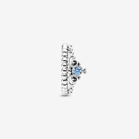 Anillo Pandora Disney Tiara Azul Cenicienta 199191C01