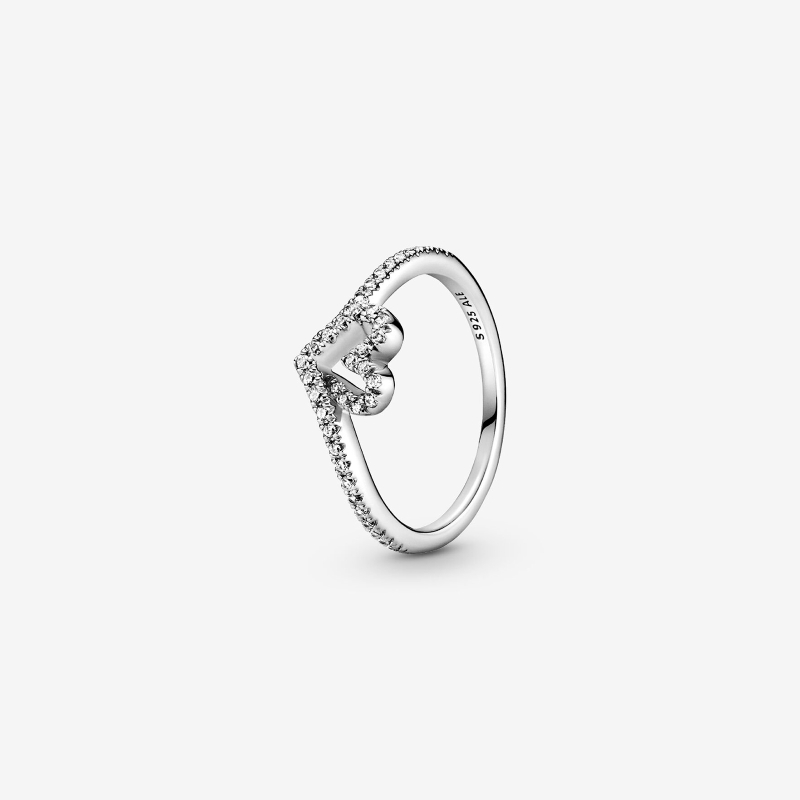 Anillo Pandora Corazón Espumoso Brillante 199302C01