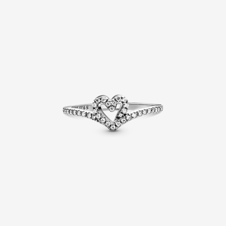 Anillo Pandora Corazón Espumoso Brillante 199302C01