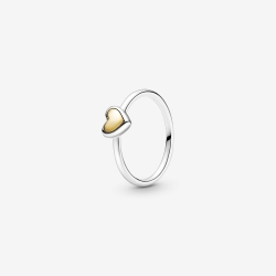 Anillo Pandora Corazón Cúpula Dorada 199396C00