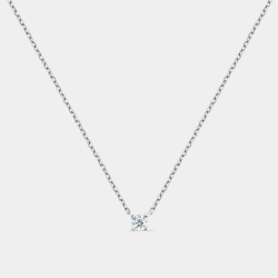 Collar Itemporality Plata Y Circonita 4 Garras SNL-101-026-03