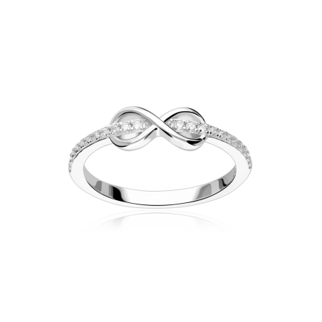 Anillo Plata primera ley y circonitas "Aurora"