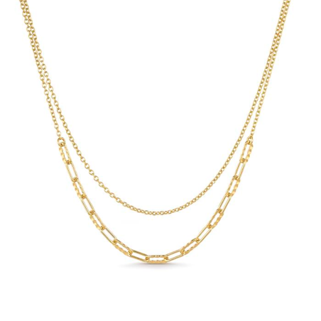 Collar Itemporality Plata Baño Oro Doble SNL-200-108-UU