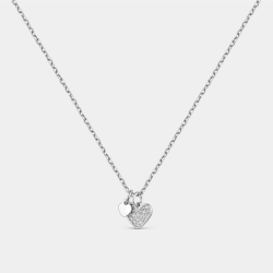 Collar Itemporality Plata Corazón Y Circonitas SNL-101-144-UU