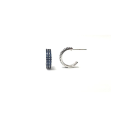 Pendientes Itemporality Aro Y Circonitas Azules SEA-107-145-UU
