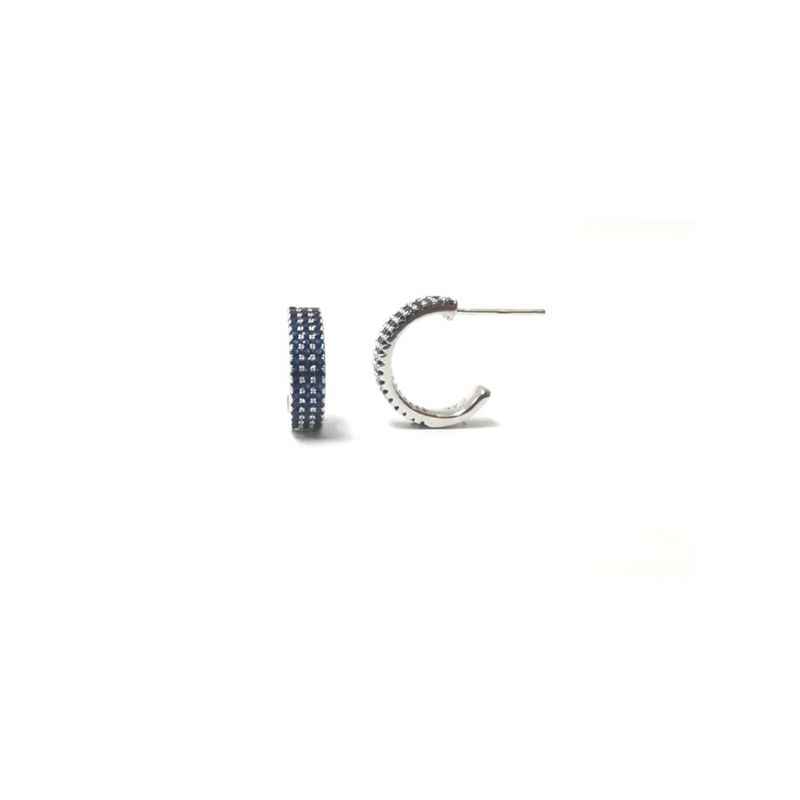 Pendientes Itemporality Aro Y Circonitas Azules SEA-107-145-UU