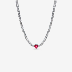 Collar Pandora Choker Halo Corazón 393549C01-40