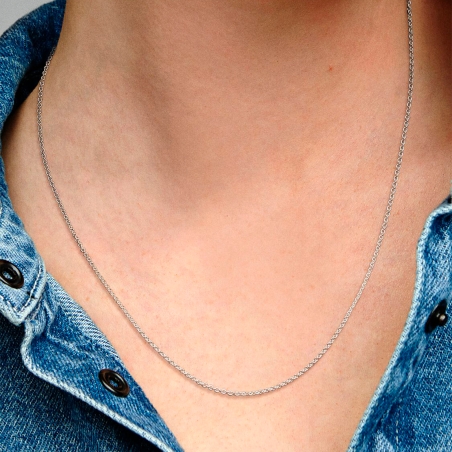 Collar Pandora Cadena De Plata Ajustable 590412