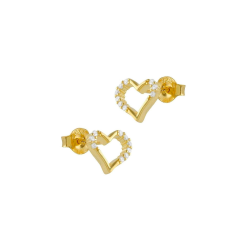 Pendientes Itemporality Baño Oro Corazón Calado SEA-201-204-UU