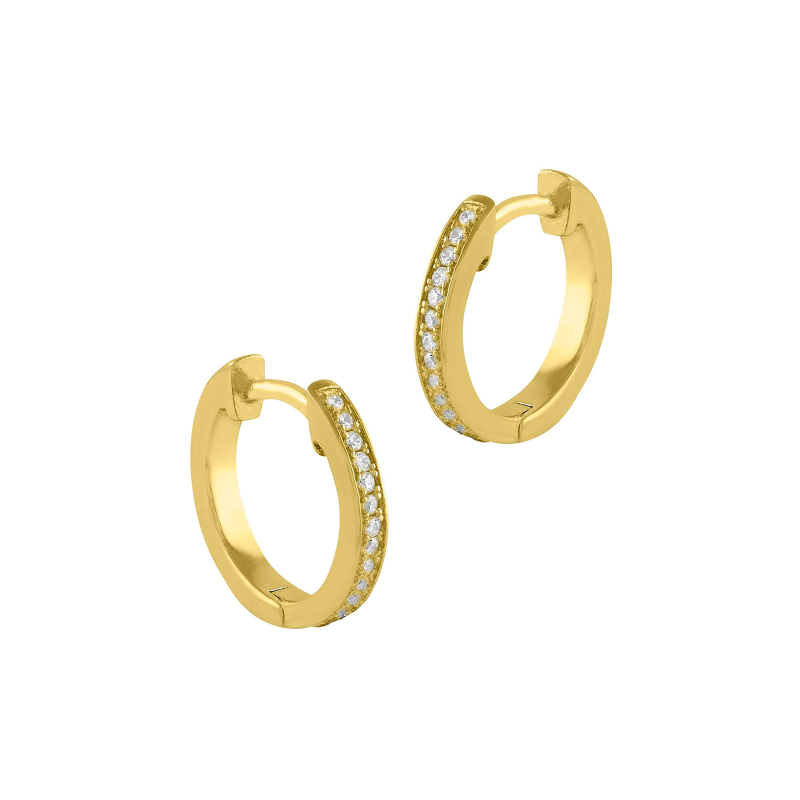 Pendientes Itemporality Aro Baño Oro Y Circonitas SEA-201-190-UU