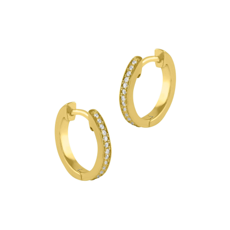 Pendientes Itemporality Aro Baño Oro Y Circonitas SEA-201-190-UU