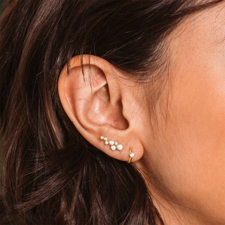 Pendientes Itemporality Baño Oro Y Circonitas SEA-201-185-UU