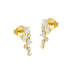 Pendientes Itemporality Baño Oro Y Circonitas SEA-201-185-UU