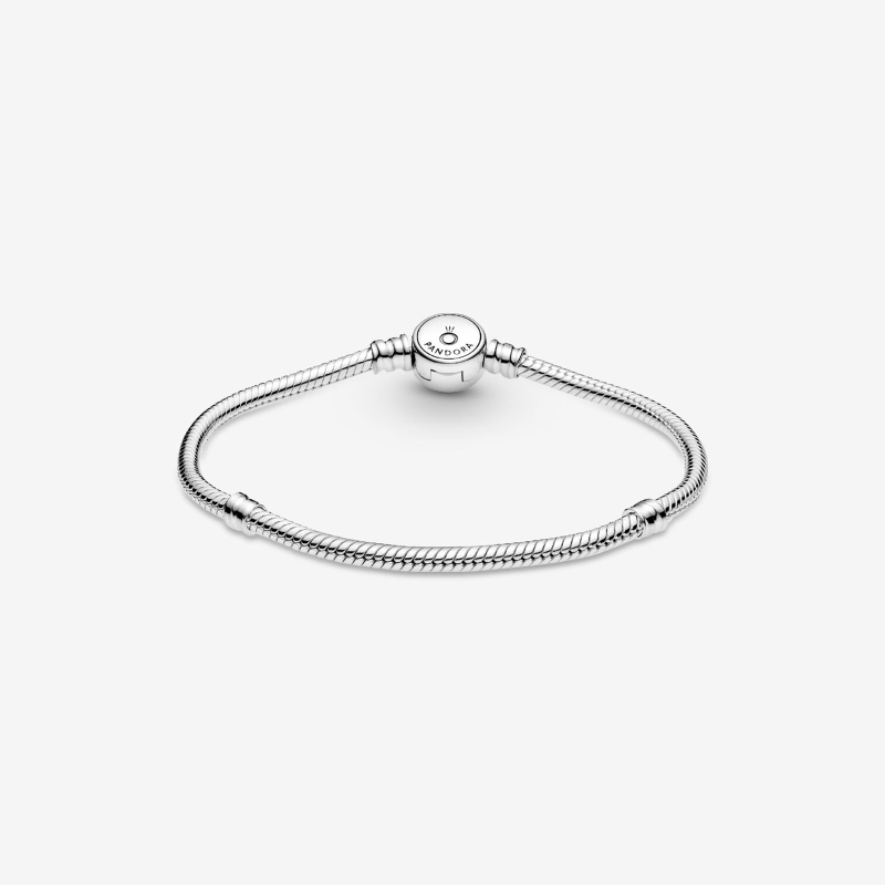 Pulsera Pandora Moments Cadena Cierre Azul 599288C01 - Joyerías Sánchez