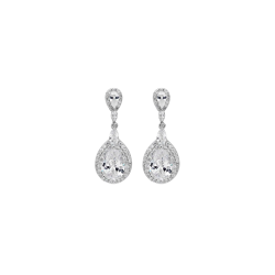Pendientes Itemporality Plata Gota Y Circonitas SEA-101-228-UU